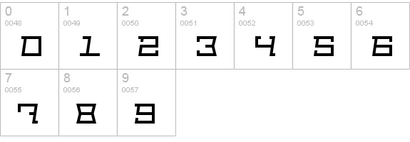 Out of sight numbers 0-9 preview
