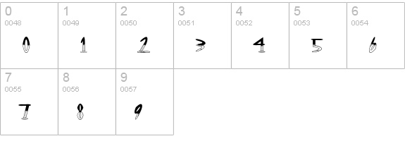 OutwestHalfEmpty numbers 0-9 preview