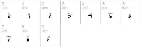 OutwestHalfFull numbers 0-9 preview