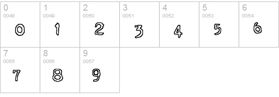 Outwrite numbers 0-9 preview