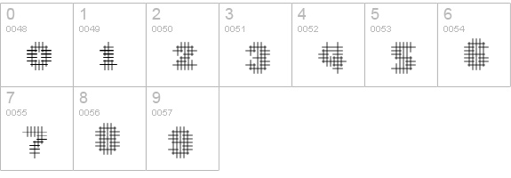 Overcross Light numbers 0-9 preview