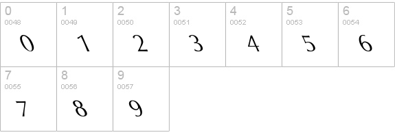 Oxford In The Left numbers 0-9 preview