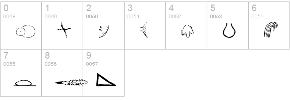P22CageExtras numbers 0-9 preview