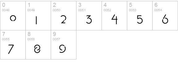 P22FLLWExhibition-Regular numbers 0-9 preview