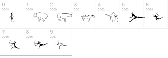 P22Petroglyphs-African numbers 0-9 preview