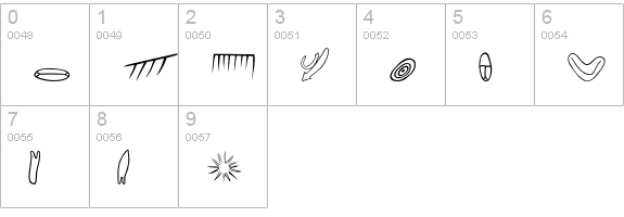 P22Petroglyphs-Australian numbers 0-9 preview