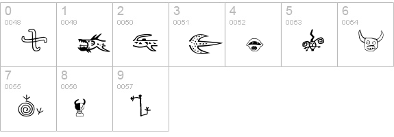 P22Petroglyphs-NAmerican numbers 0-9 preview