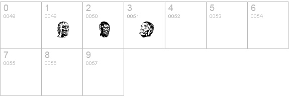 P22RodinExtras numbers 0-9 preview