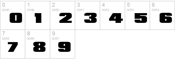 Padaloma numbers 0-9 preview