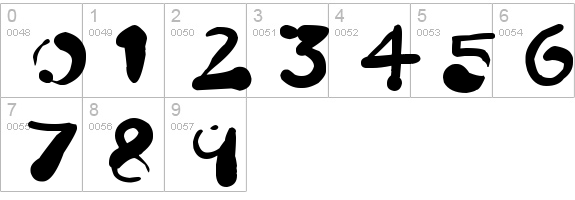 Paint Blobs
 numbers 0-9 preview