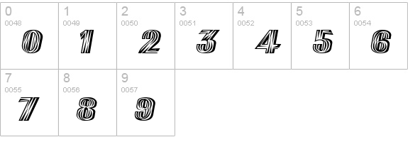 Palisander numbers 0-9 preview