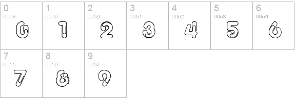 Paper Clip numbers 0-9 preview
