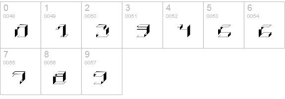 Paper Cube - Box version numbers 0-9 preview