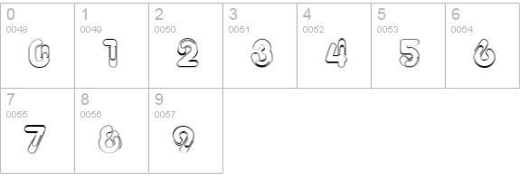 Paper Regular numbers 0-9 preview