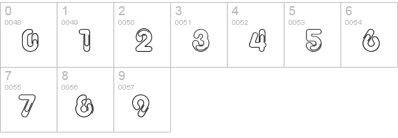 PaperClip numbers 0-9 preview