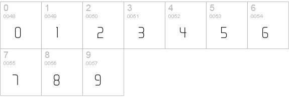 Paperclip Light numbers 0-9 preview