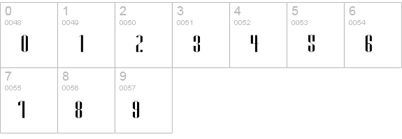 Papercut numbers 0-9 preview