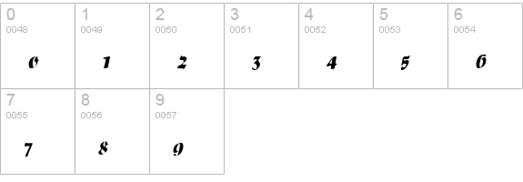 Paprika Regular numbers 0-9 preview