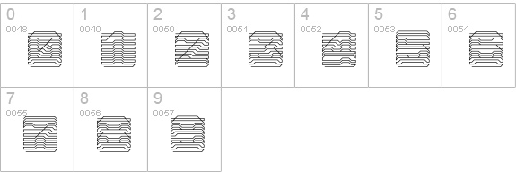 Parallel-Regular numbers 0-9 preview