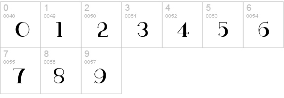 ParismatchBright numbers 0-9 preview