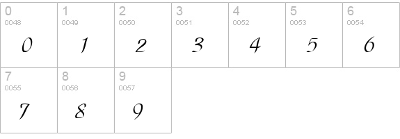 ParkAveDEE numbers 0-9 preview