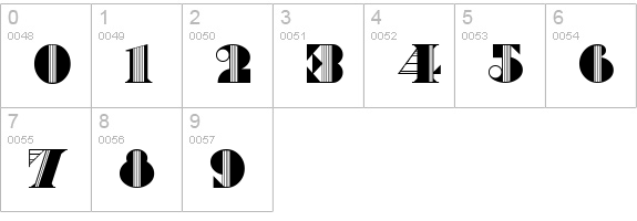Partager Caps NF numbers 0-9 preview
