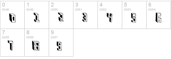 Pastas Black numbers 0-9 preview