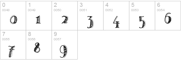 Patterns & Dots numbers 0-9 preview