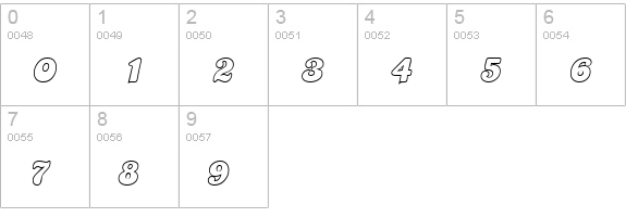 PaulineOpen numbers 0-9 preview
