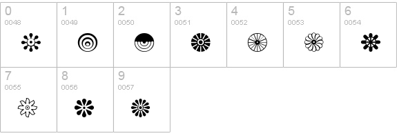 PCOrnaments numbers 0-9 preview