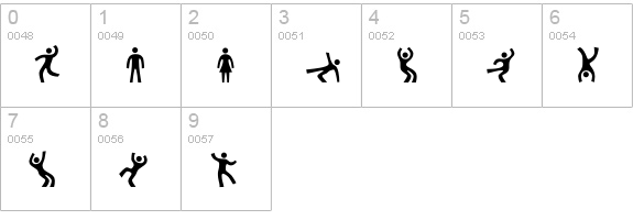 PedestriaMVB-PictOne numbers 0-9 preview