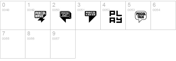 PEECOL-Test numbers 0-9 preview