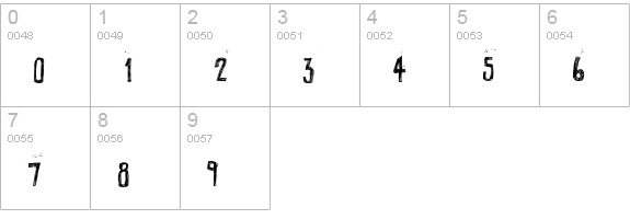 PEIXE FRITO numbers 0-9 preview