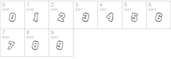 Pep Rally numbers 0-9 preview