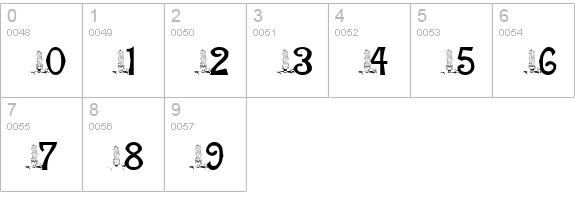 pf_holidays_candle numbers 0-9 preview