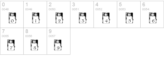 pf_snowman1 numbers 0-9 preview