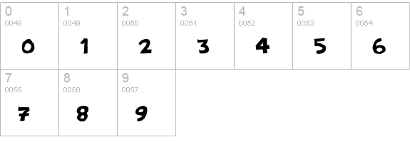 PFAmateur-FlatSolid numbers 0-9 preview