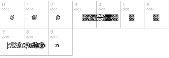 PFOrnmTreasures2-Regular numbers 0-9 preview