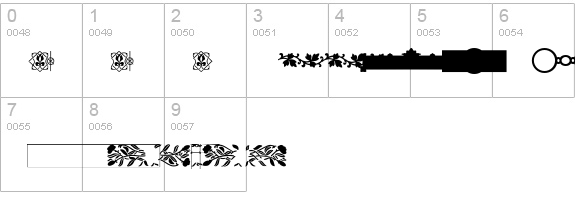 PFOrnmTreasures3-Layer1 numbers 0-9 preview