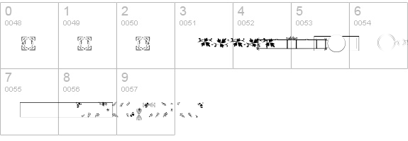 PFOrnmTreasures3-Layer2 numbers 0-9 preview