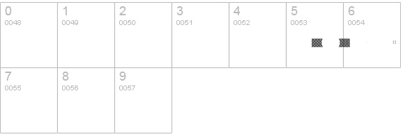 PFOrnmTreasures3-Layer6 numbers 0-9 preview