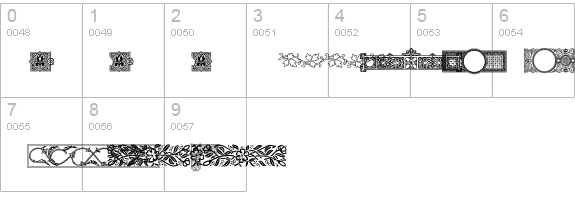 PFOrnmTreasures3-Regular numbers 0-9 preview
