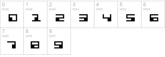 Phaser Bank Expanded numbers 0-9 preview