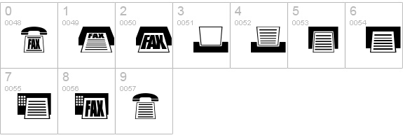 Phones NormalA numbers 0-9 preview