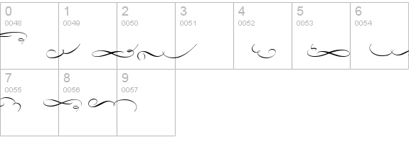 Phraell numbers 0-9 preview