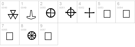 Pi Rho Runestones numbers 0-9 preview