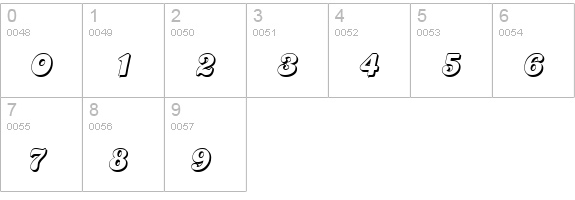 Picobello numbers 0-9 preview