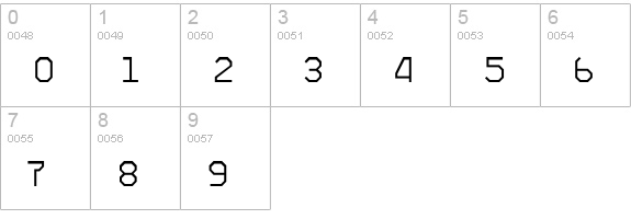 Pictaves Light numbers 0-9 preview