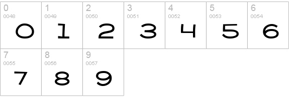 Pie Contest BTN Bold numbers 0-9 preview