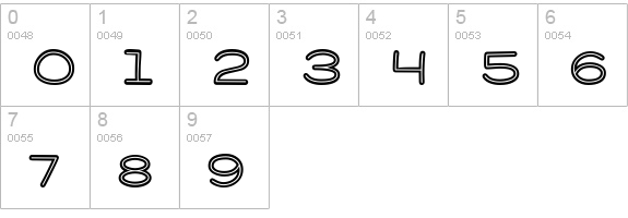 Pie Contest BTN Inline numbers 0-9 preview